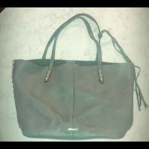 Rebecca Minkoff unlined studded grey tote